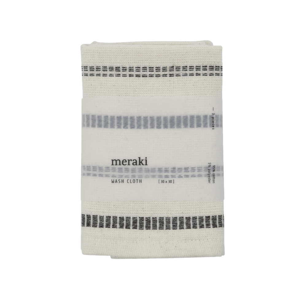 Bath Towel, MKTrue, Off-white, Black - Image 1