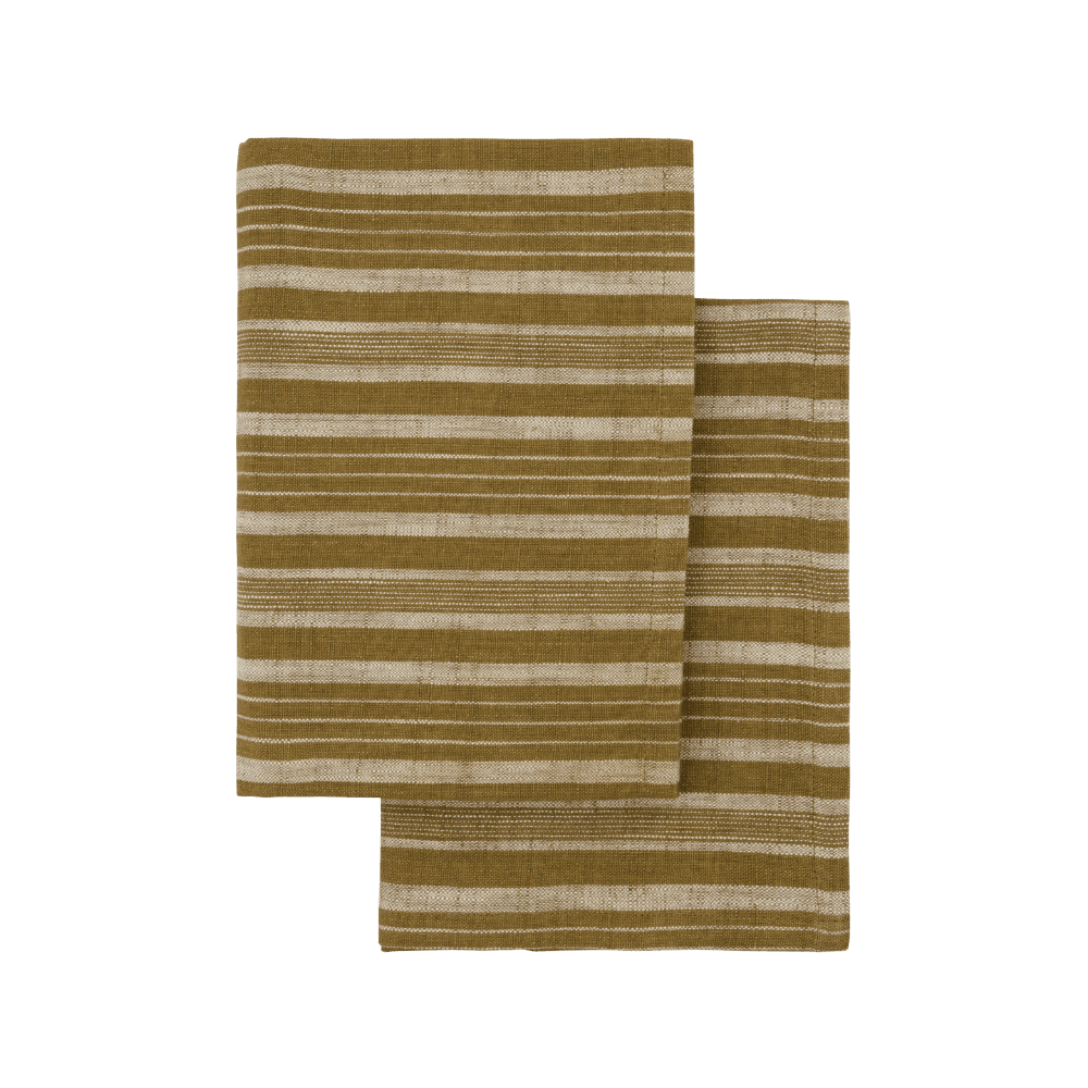 Tea towels, MKDark Olive, Dark olive - Image 1